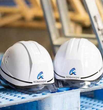 作業員のヘルメット